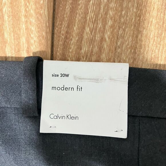 Calvin Klein Modern Fit Dress Pants Size 20W Gray Trouser Business Office Career - Picture 4 of 6